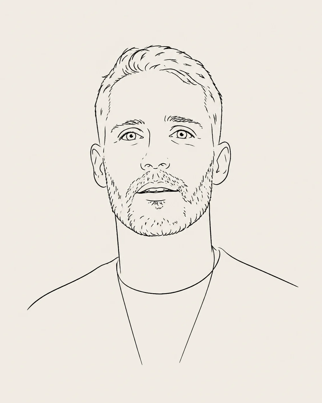 Retrato ilustrado de Alejandro Coves, cofundador de BRYO